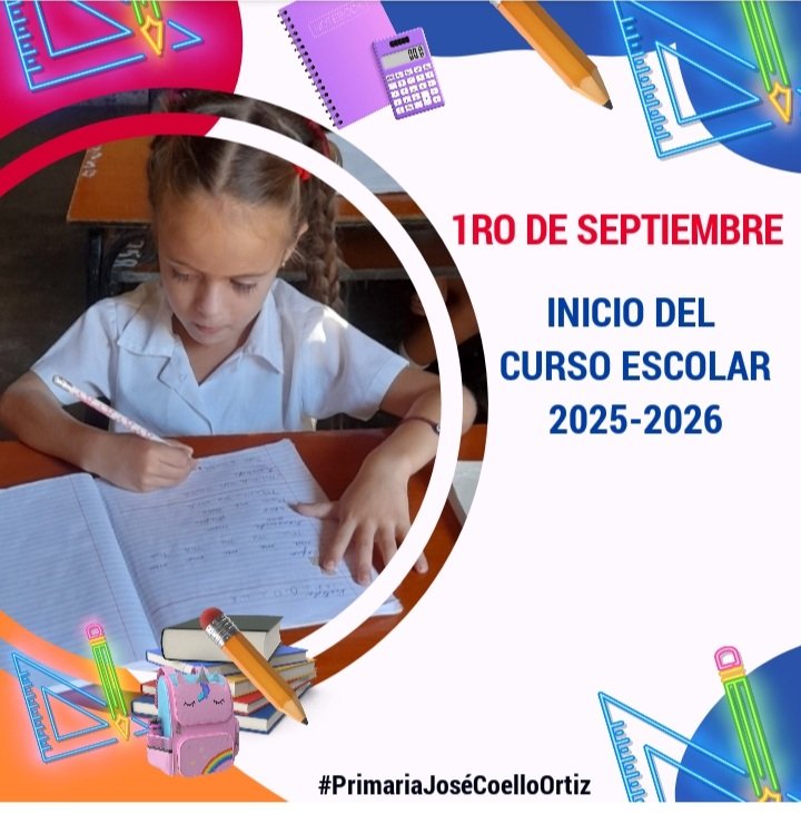 Listos para el inicio del curso escolar 2025/2026. Todos a las aulas.
#HonorHolguinero
<a href="/CubaMined/">MINED</a> 
#EducaciónHolguin
<a href="/naimatrujillob/">Naima Ariatne Trujillo Barreto</a>