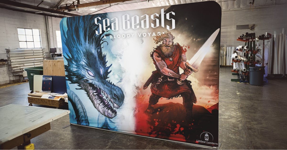 ForgeGraphic's tweet photo. Giant monsters? Check.
--
SEG frames for the gaming floor? Check and check.
--
Large format print at its finest!

#SEG
#largeformatprinting
#gamingexpo
#WeDoItAll https://t.co/20cGbkxPVK