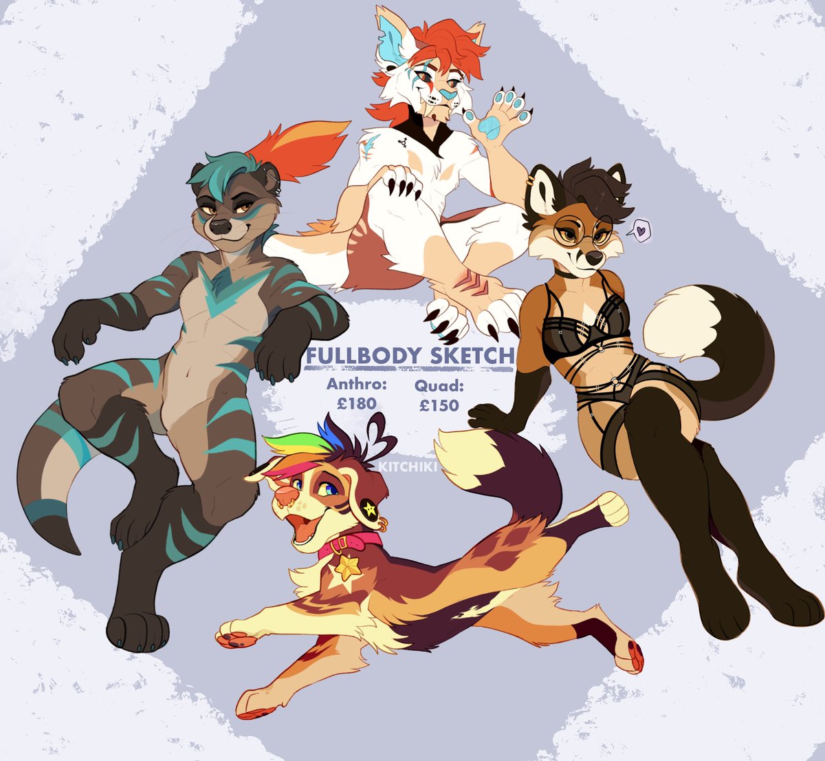 I am open for around 8 slots for custom fullbody pieces! 

Open to any species, multiple characters is possible!
Feel free to DM if interested or for enquiries!