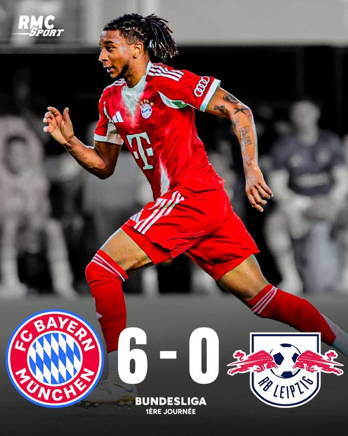 💥 BAYERN MAKE A STATEMENT!

First Bundesliga match of the season and they’re already dismantling their opponent with ruthless efficiency. 🔴⚪️⚡

#Bundesliga #FCBayern #MiaSanMia