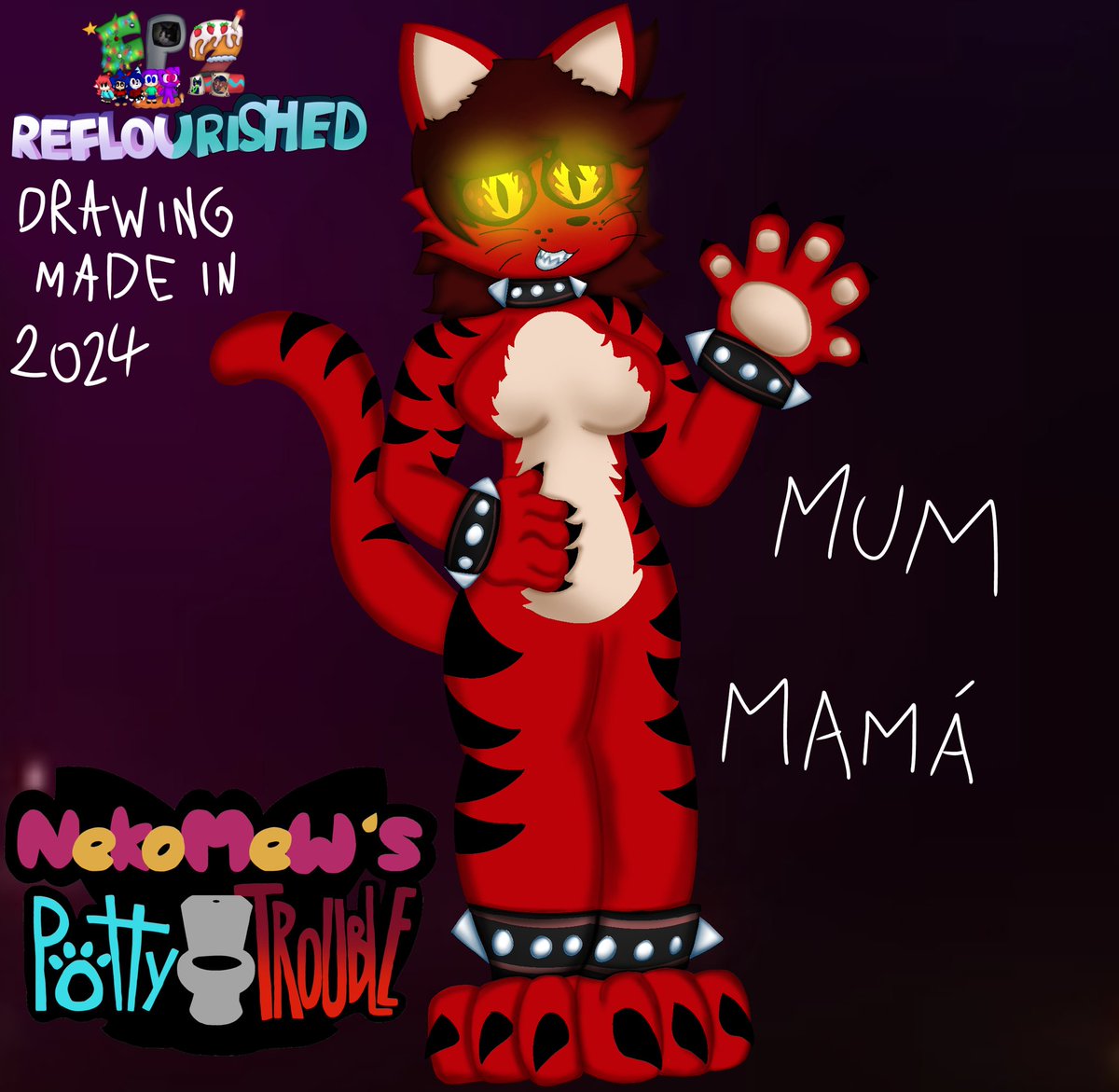 FP2Reflourished's tweet photo. Mum from Nekomew's Potty Trouble!

(REFLOURISHED) This drawing was originally uploaded by me back on 2024. now is back again!

Game and characters belongs to @Pikewin

#NekomewsPottyTrouble #Nekomew #indiegames https://t.co/fr9Gs1PJ3o