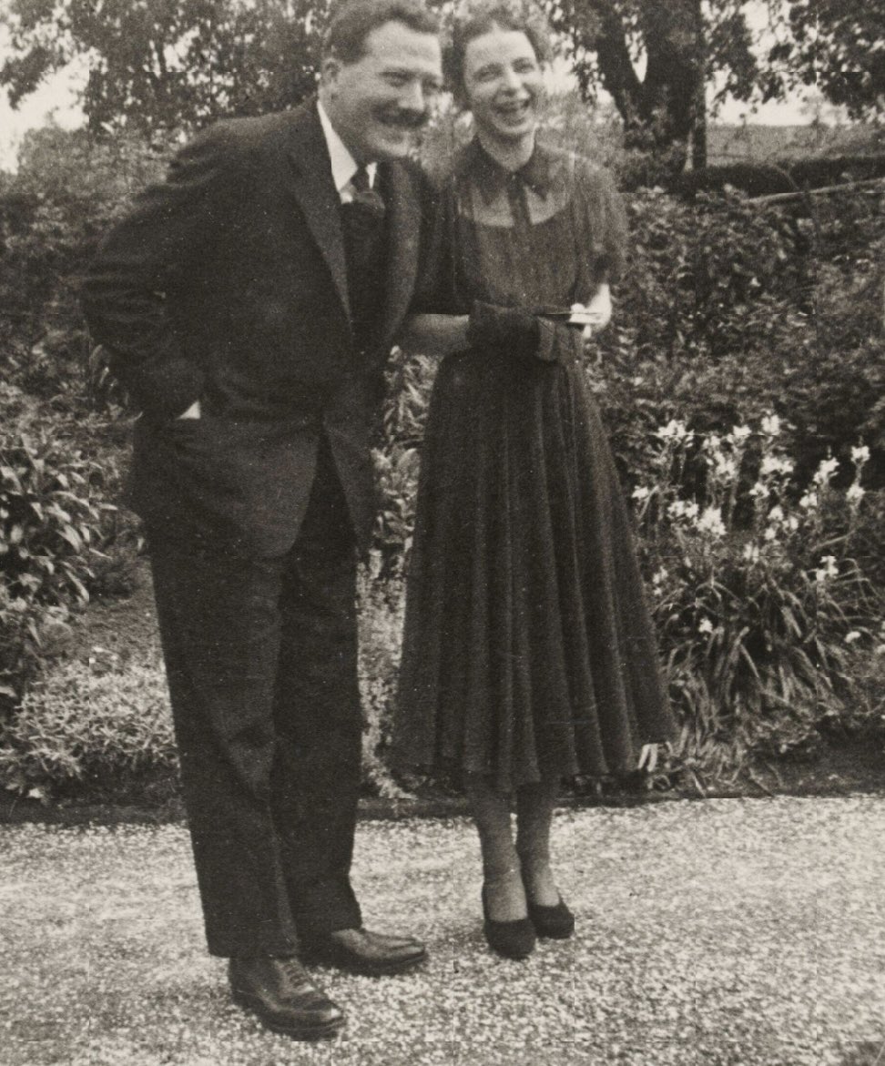This was a wedding dress that was so gorgeously bold at an exhibition shown by the V&amp;A some years ago. It was worn by Monica Maurice on June 18 1938 when she married Dr Arthur Jackson. What a joyful photograph of them both and how she must have glowed in her red dress <a href="/V_and_A/">V&A</a>