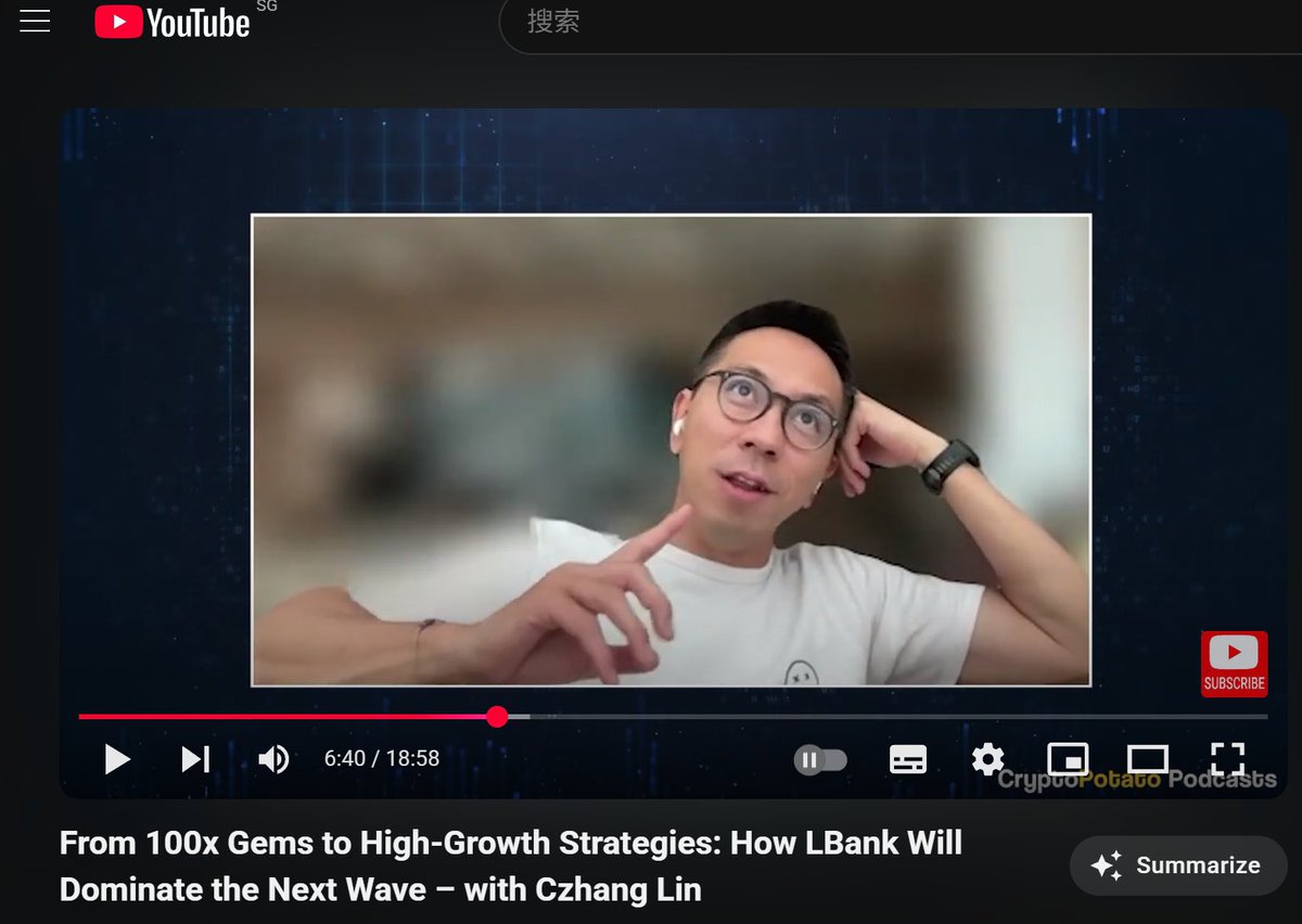 Elvis d_King👑#NFT (@elvisdking2) on Twitter photo 🚀 From 100x Gems to High-Growth Strategies
<a href="/Czhang_LBank/">Czhang | LBank Labs</a> breaks down how LBank is set to dominate the next crypto wave in an exclusive <a href="/Crypto_Potato/">CryptoPotato Official</a> interview!
📺 Watch here: youtu.be/v_CIYvckZyI
#LBankLabs #Crypto #LBankAngel #LBank 🚀 From 100x Gems to High-Growth Strategies
<a href="/Czhang_LBank/">Czhang | LBank Labs</a> breaks down how LBank is set to dominate the next crypto wave in an exclusive <a href="/Crypto_Potato/">CryptoPotato Official</a> interview!
📺 Watch here: youtu.be/v_CIYvckZyI
#LBankLabs #Crypto #LBankAngel #LBank
