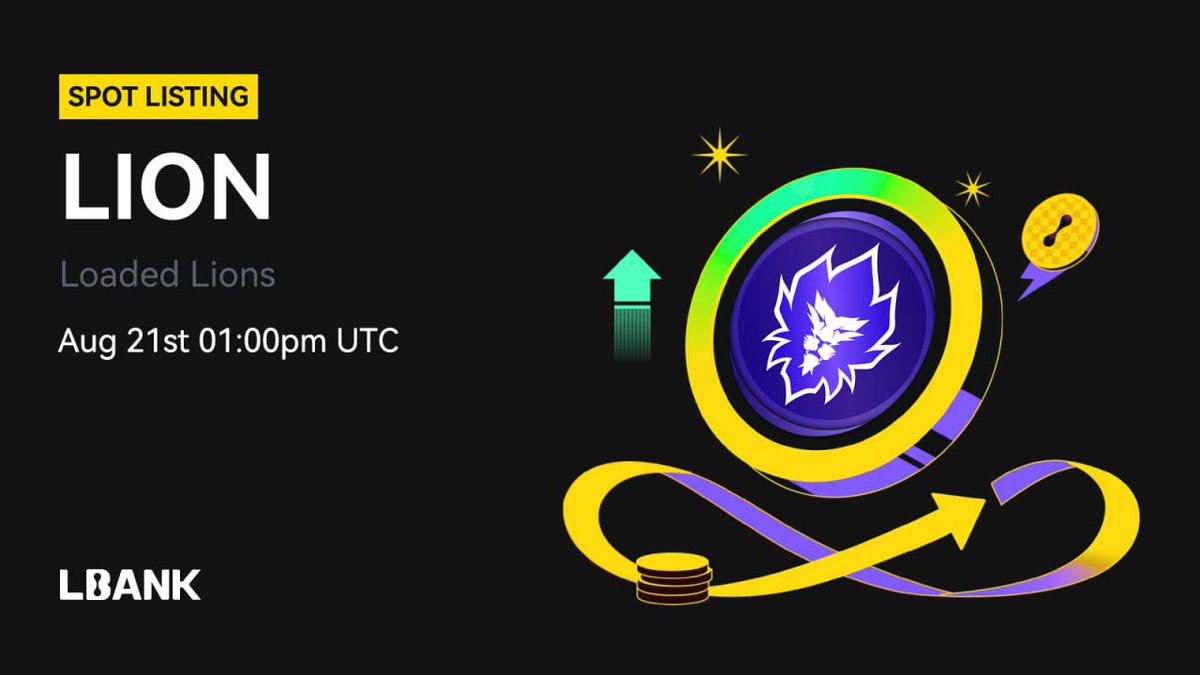 Elvis d_King👑#NFT (@elvisdking2) on Twitter photo 💫 New #listing
🌟 $LION (Loaded Lions) has been listed on LBank! <a href="/LoadedLions_CDC/">Loaded Lions</a>
👉 Trade here: lbank.com/trade/lion_usdt
📚 Learn More: is.gd/acLneT
#LBankAngel #LBank 💫 New #listing
🌟 $LION (Loaded Lions) has been listed on LBank! <a href="/LoadedLions_CDC/">Loaded Lions</a>
👉 Trade here: lbank.com/trade/lion_usdt
📚 Learn More: is.gd/acLneT
#LBankAngel #LBank