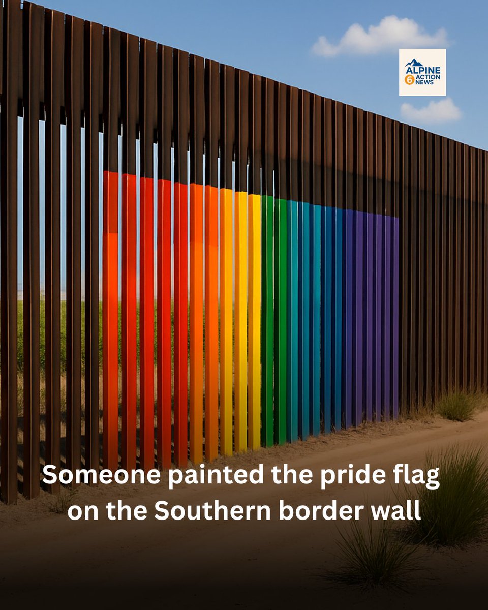 The alleged wall painter said he thought he could keep migrants away with the gay. #borderwall #bordercrisis <a href="/KristiNoem/">Kristi Noem</a> #Trending #news