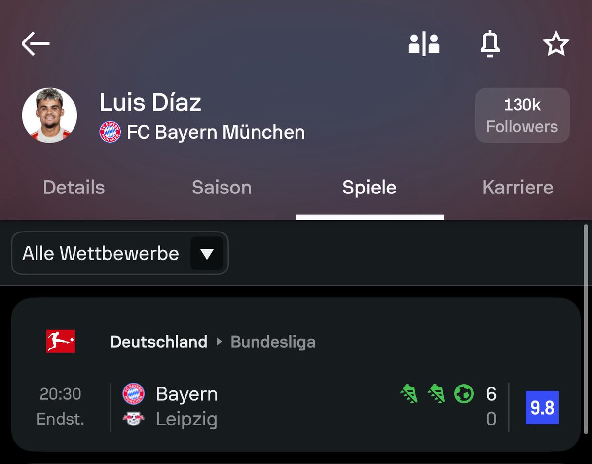 Das letzte Mal dass leroy sane 3 Scorer in einem Spiel hatte ist 2 Jahre her und es war gegen Darmstadt 
#FCBRBL