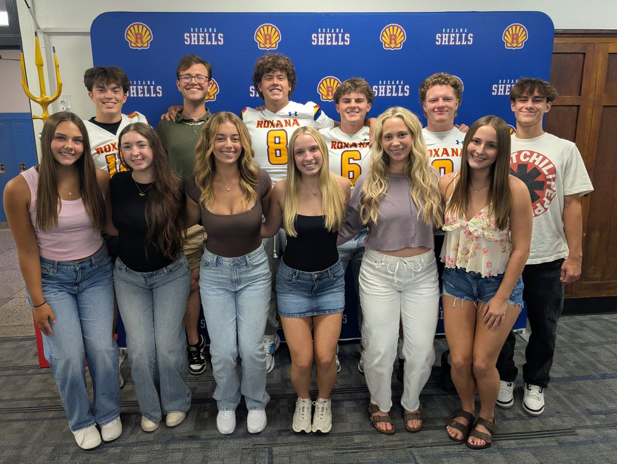 Adam Miller (@amiller31) on Twitter photo Congratulations to the <a href="/RHS_Shells/">Roxana High School</a> 2025-2026 Homecoming Court!
Tatum Shaw
Haley Eades
Ava Cherry
Kylee Slayden
Lilli Ray
Daisy Daughtery
Keelan Crawford
Troy Rahn
Sean Maberry
Max Autery
Mason Crump
Trenton Hollaway
Fantastic group to represent RHS. #HomecomingWeek Congratulations to the <a href="/RHS_Shells/">Roxana High School</a> 2025-2026 Homecoming Court!
Tatum Shaw
Haley Eades
Ava Cherry
Kylee Slayden
Lilli Ray
Daisy Daughtery
Keelan Crawford
Troy Rahn
Sean Maberry
Max Autery
Mason Crump
Trenton Hollaway
Fantastic group to represent RHS. #HomecomingWeek