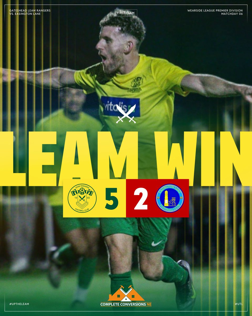 LeamRangers's tweet image. FT: Leam 5 - 2 Easington Lane
What a win!! Excellent three points under the lights.

⚽️⚽️⚽️ Jonny Hirst
⚽️ Brad Fox
⚽️ Cameron Arthurs

📸 Charlie Eaton | #UpTheLeam #UTL 🔰