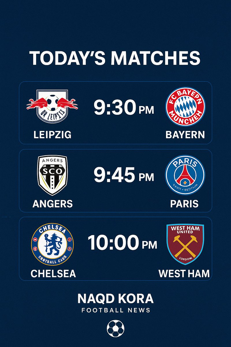 ⚽🔥 Today's football is on fire!
مباريات اليوم مشتعلة بالإثارة ولا تفوّت أي لحظة!

#Football #Soccer #MatchesToday #GameDay #NaqdKora #كرة_القدم #مباريات_اليوم #الدوري_السعودي #الرياضة #السعودية