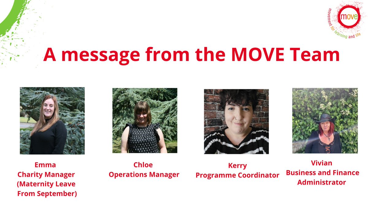 MOVEprogramme's tweet photo. Whilst Emma is away Chloe will be stepping into the role of Operations Manager supported by Kerry and Viv. As always, we will be on hand to support our fantastic settings with all things MOVE and can’t wait to welcome you back for another year of exciting MOVE opportunities! ❤️ https://t.co/Hm12Gk5SbF