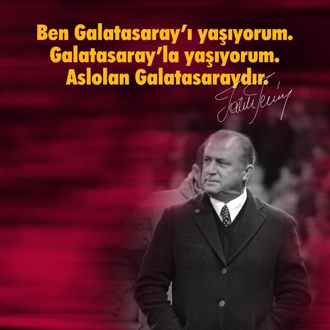 Fatih Terim: "Ben Galatasaray’ı yaşıyorum. Galatasaray’la yaşıyorum. Aslolan Galatasaray'dır..." (16 Aralık 2012)