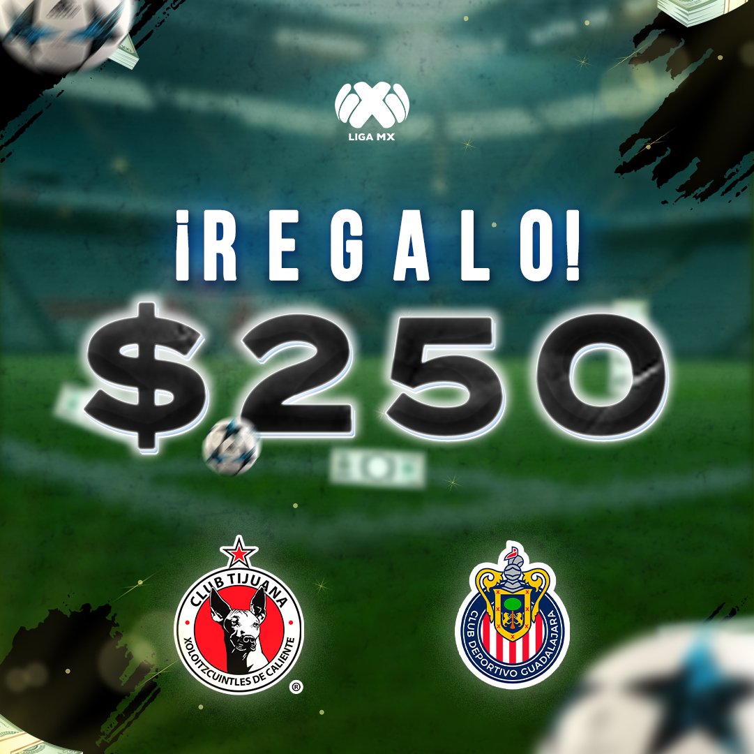 Sistema ZCode (@sistemazcode) on Twitter photo 🎁 REGALO $250
¿Cuántos tiros de esquina habrá en el partido? 👀⚽
🇲🇽 <a href="/Xolos/">Xolos 🐕</a> vs <a href="/Chivas/">CHIVAS</a>
🏆 <a href="/LigaBBVAMX/">Liga BBVA MX</a> #LigaMX
✅ Para participar (1 por persona):
• Comenta tu predicción con #Zcode
• Manda tu pick a <a href="/SistemaZcode/">Sistema ZCode</a>
• Dale ❤️ y 🔁
#Tijuana #Chivas #LigaMX 🎁 REGALO $250
¿Cuántos tiros de esquina habrá en el partido? 👀⚽
🇲🇽 <a href="/Xolos/">Xolos 🐕</a> vs <a href="/Chivas/">CHIVAS</a>
🏆 <a href="/LigaBBVAMX/">Liga BBVA MX</a> #LigaMX
✅ Para participar (1 por persona):
• Comenta tu predicción con #Zcode
• Manda tu pick a <a href="/SistemaZcode/">Sistema ZCode</a>
• Dale ❤️ y 🔁
#Tijuana #Chivas #LigaMX
