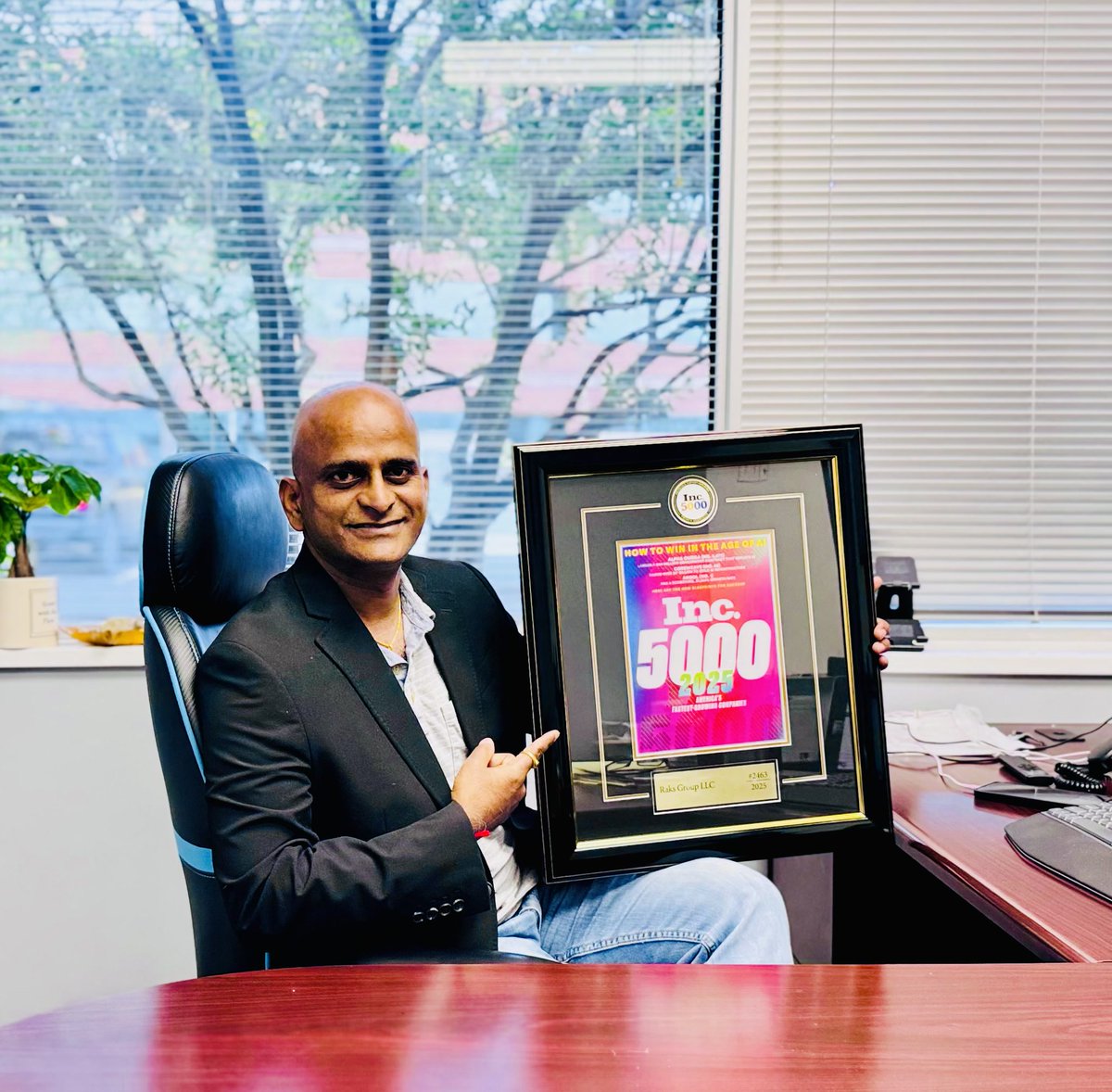 raksgroup's tweet photo. We’re honored to share some exciting news!

RAKS GROUP has officially earned a spot on the Inc. 5000 list of fastest-growing companies — and we’re proud to stand out even further with special rankings:
#125 in Virginia
 #156 in IT Services
 #148 in Washington D.C. https://t.co/kzFCQQZxiX