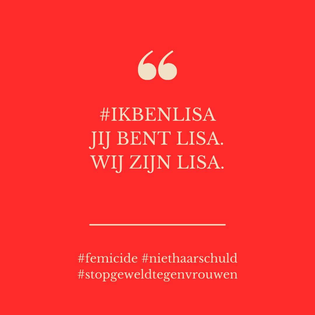 Waarom zo laat?
Waarom alleen?
Waarom zonder iemand naast haar?

Alsof het daarin zit.
Alsof de schuld gezocht moet worden
bij een meisje van zeventien 
of haar ouders.

In plaats van bij de man 
die vond dat hij mocht nemen 
wat nooit van hem was.

𝗪𝗶𝗷 𝘇𝗶𝗷𝗻 𝗟𝗶𝘀𝗮