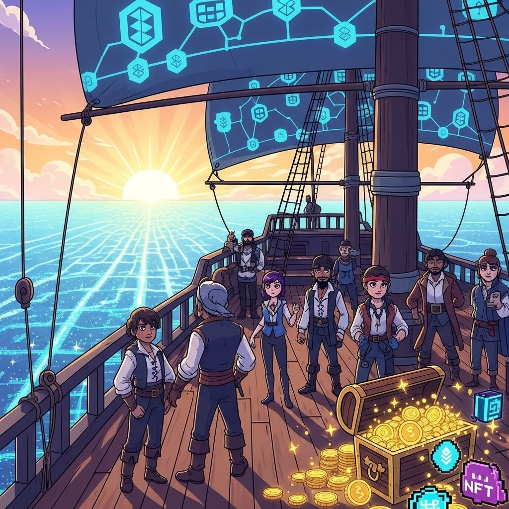 Pirates were the OGs, sailing uncharted waters! 🏴‍☠️ Now, the #Pyratz are the new gen, navigating the #Web3 seas, building decentralized treasures &amp; communities! 🚀 Who's ready to join the crew? ✨ #Blockchain #CommunityBuilding