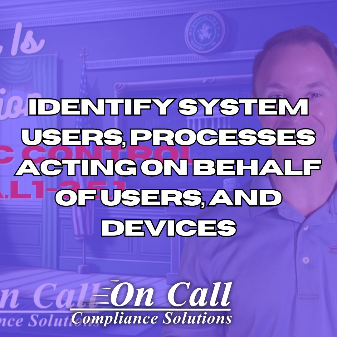 OnCallComputers's tweet image. &quot;...this control is one of the top areas where contractors struggle during audits, especially when it comes to accurately tracking background processes, service accounts, and unmanaged devices.&quot;

#CMMC #Compiance #SystemUsers