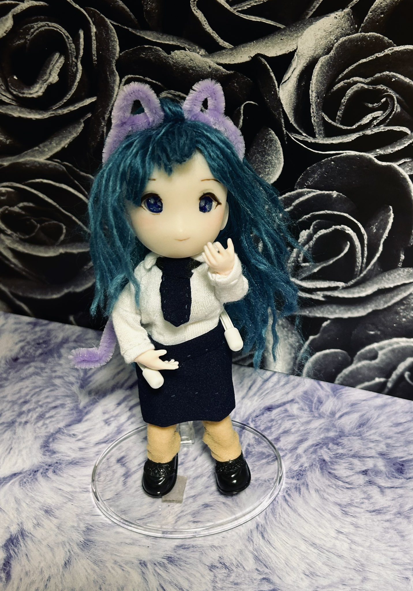 ②猫の日♡限定m(=✧ω✧=)m✧ ✧ ✧ 白猫♡白猫　猫ひな人形 しろねこちゃん - ポタ - nizima by Live2D