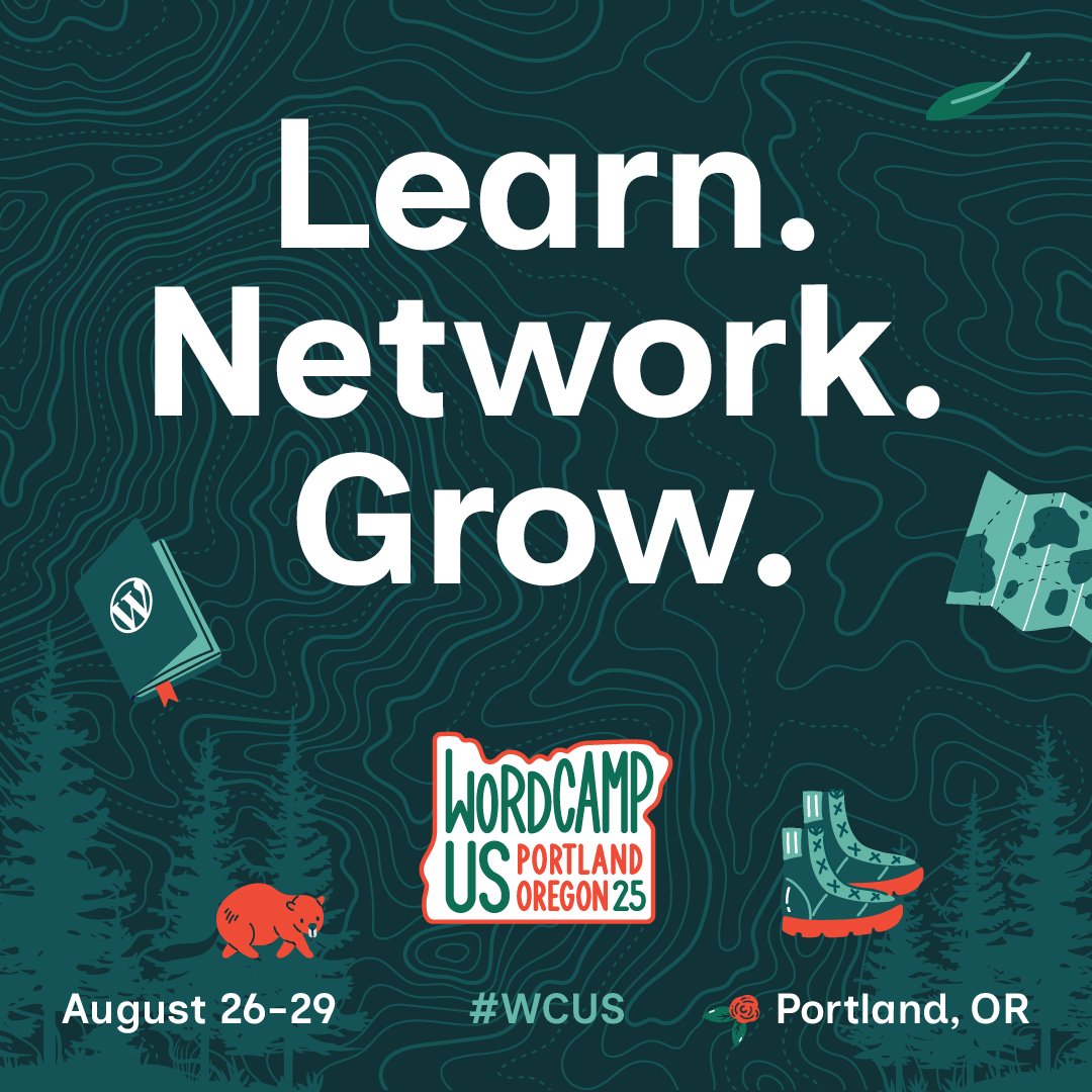 Automattic (@automattic) on Twitter photo Gather your firewood, chargers, and virtual business cards, we’re <a href="/WordCampUS/">WordCamp US 2025 (#WCUS)</a> bound! 🏕️
Automattic is deeply proud to be a sponsor of WordCamp US 2025, and we can’t wait to see so many familiar faces as we build the future of <a href="/WordPress/">WordPress</a> and the open web together.
Swing by our Gather your firewood, chargers, and virtual business cards, we’re <a href="/WordCampUS/">WordCamp US 2025 (#WCUS)</a> bound! 🏕️
Automattic is deeply proud to be a sponsor of WordCamp US 2025, and we can’t wait to see so many familiar faces as we build the future of <a href="/WordPress/">WordPress</a> and the open web together.
Swing by our