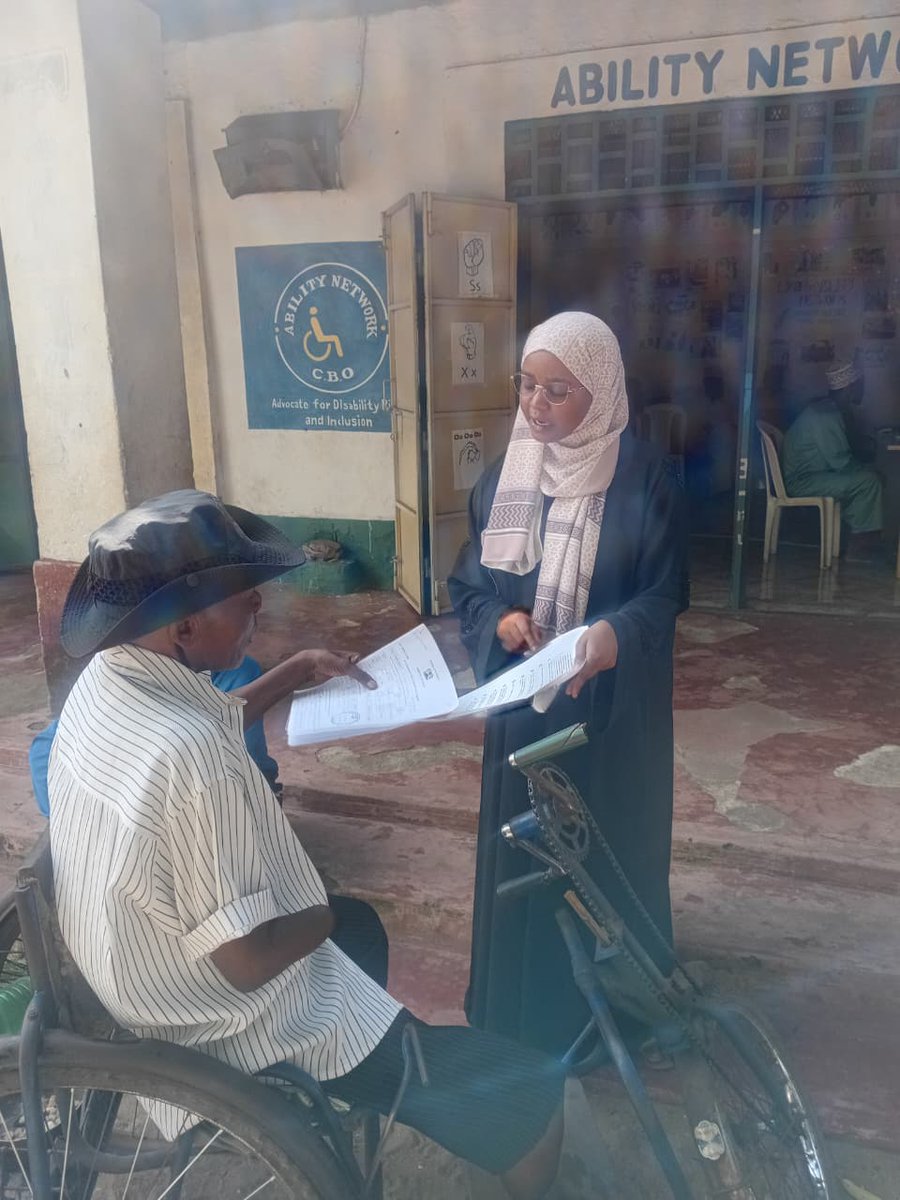 CboLikoni's tweet photo. Today, Likoni Ability Network hosted @NCPWDKenya led by Rehema Chidzuga &amp; Elsia Wesonga to support PWDs in Likoni with medical assessment forms, registration guidance &amp; E-Citizen disability certificates. Stronger partnerships and inclusion.
#DisabilityInclusion #inclusionmatters https://t.co/z4ZM1qo5nF