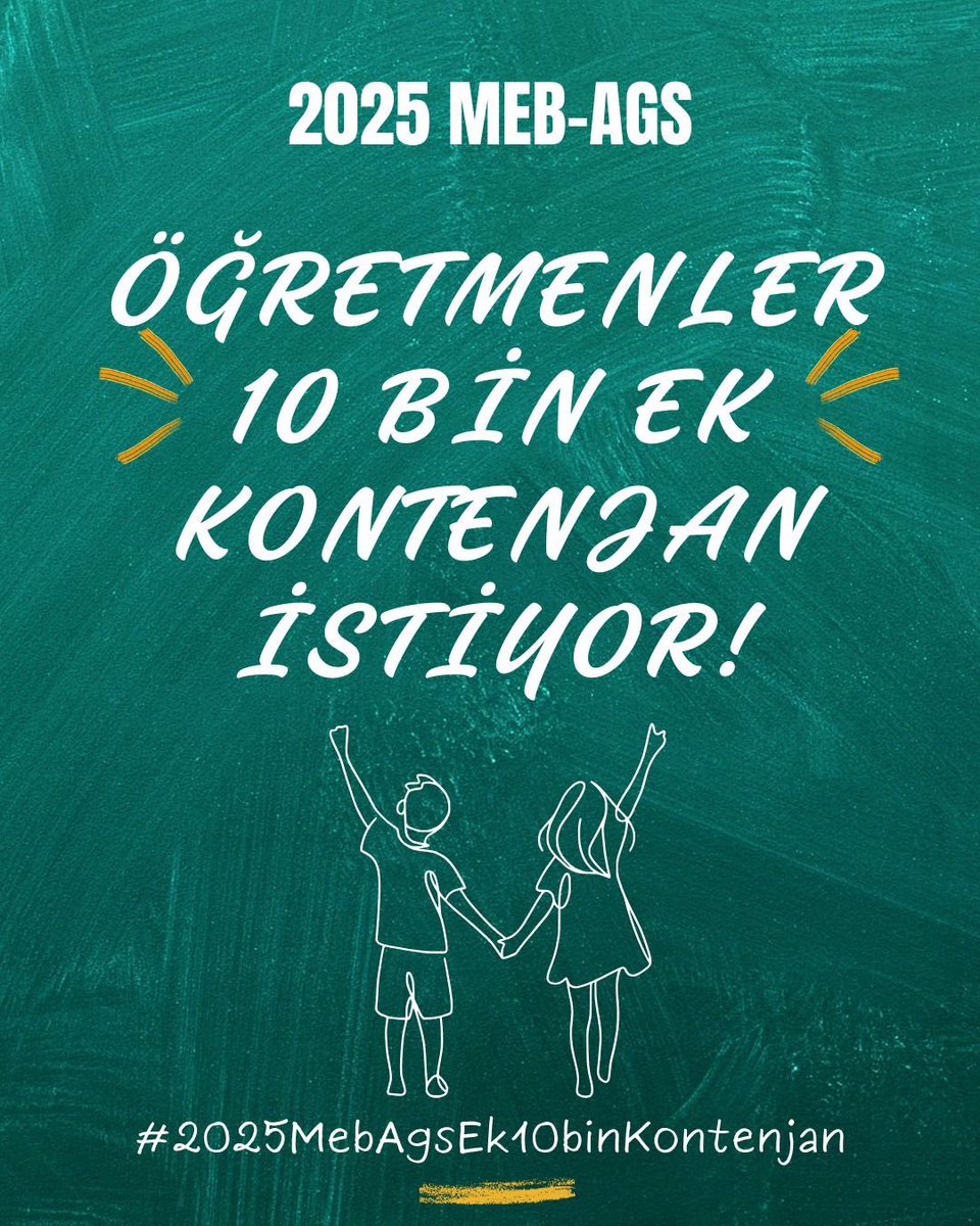 yihogretmeni's tweet photo. Öğretmenler olarak 10 bin kontenjana ek olarak 10 bin kontenjan daha istiyoruz!! 

#2025MebAgsEk10binKontenjan https://t.co/gBovpqQYhm
