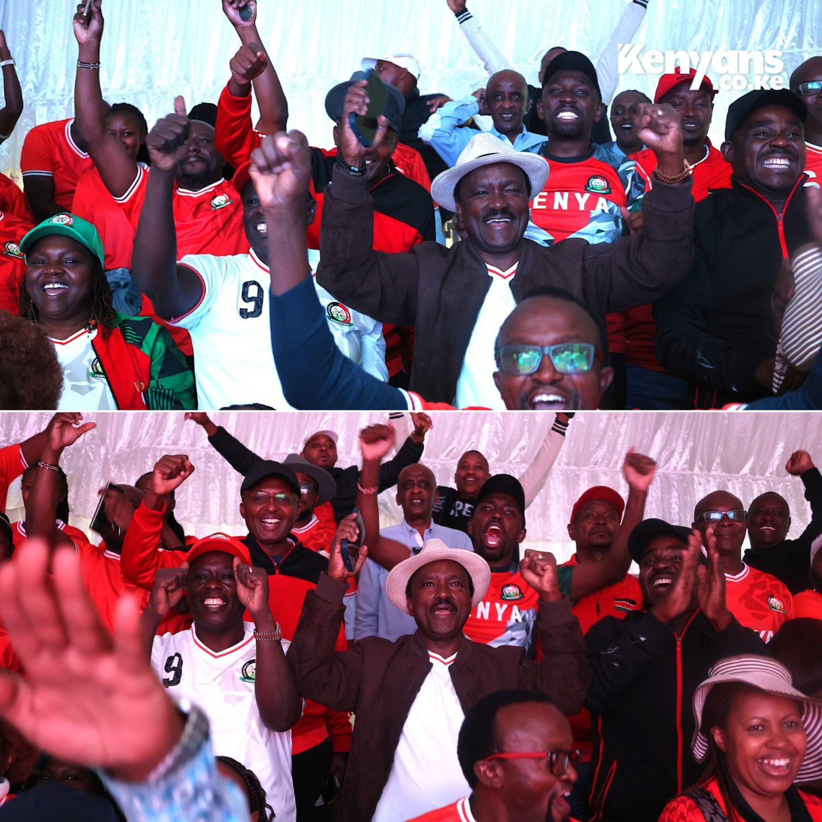 Rigathi, Kalonzo at a viewing Party