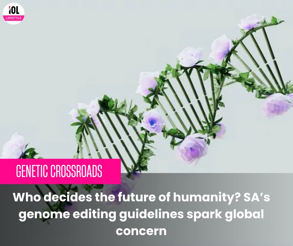IOL's tweet photo. South Africa stands at a genetic crossroads, where science meets society in the debate over designing tomorrowโs children.
#DesignerBabies #GenomeEditingSA #BioethicsDebate #FutureOfParenting @IOL_Lifestyle
Read on https://t.co/cz7lc2Hy7R https://t.co/4jBBNfnqSK