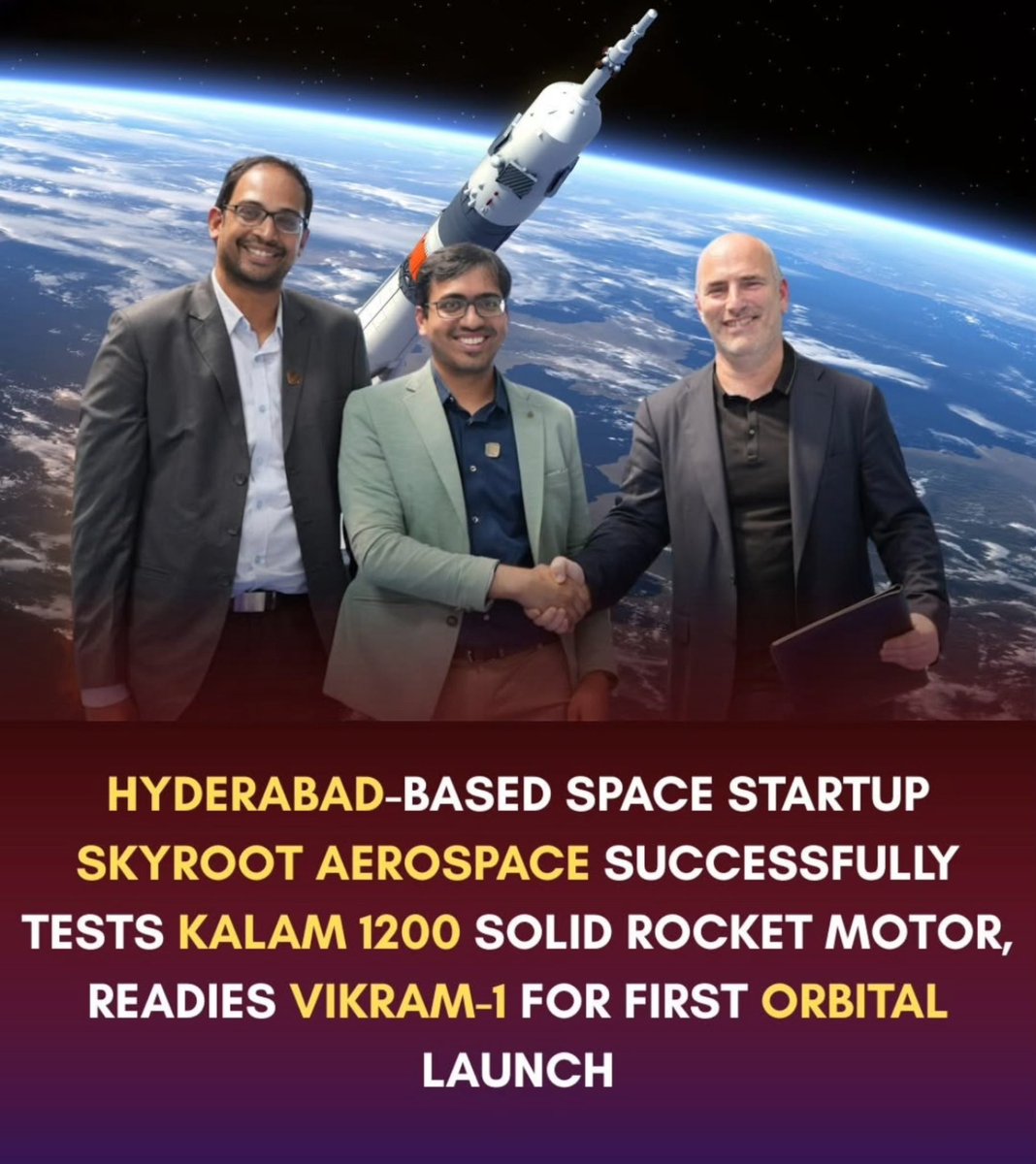 vidyarajshetty's tweet image. This marks a major milestone for India’s private space sector under the Space Policy 2023.

#IndianSpaceTech #IITAlumni