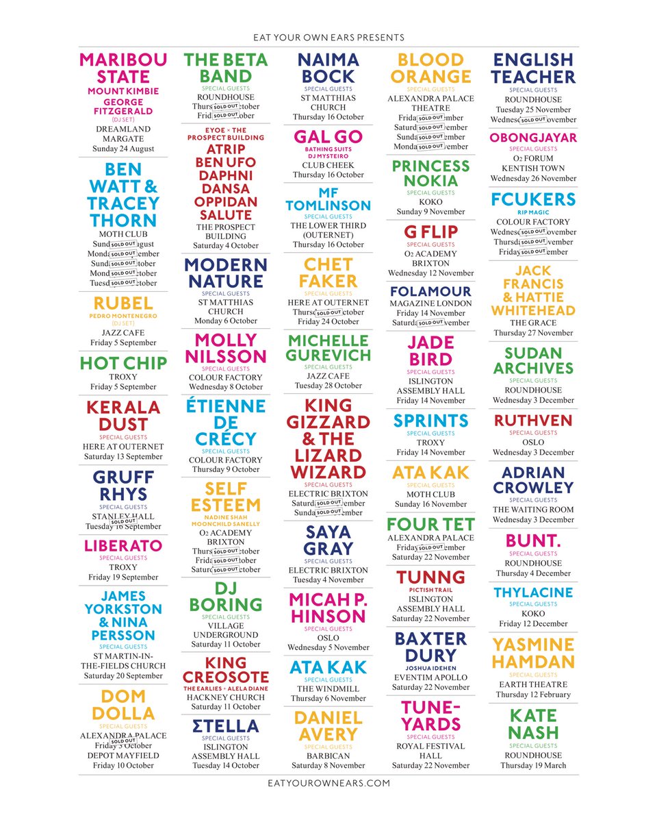 TIME FOR ANOTHER GIVEAWAY 🎟️🎁
⁣
If you’d like to be the lucky winner of a pair of tickets to ANY EYOE SHOW, follow the simple steps below by Friday 29 August. We’ll be picking 3 WINNERS, so you’ve got even more chance of winning than usual. Good luck!
⁣
1. Like this post
2.