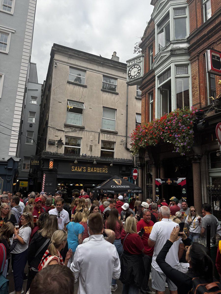 GreggyH's tweet photo. A few ISU fans in Dublin! https://t.co/a0au82fjfA