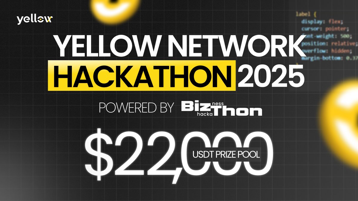 Ready to build without limits? Yellow Hackathon 2025, hosted by  @BizthonOfficial, is where bold ideas turn into products with mentorship,  workshops, and a global stage for builders. Submissions are still open: 📍