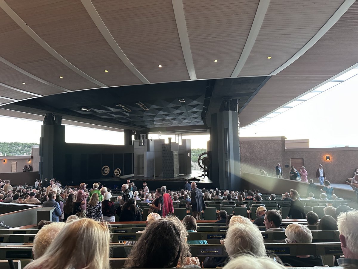 I went to an #opera with my mom and sister! Do you see any resemblance? #MarraigeofFigero at the #SantaFeOpera house. Beautiful location, great atmosphere, and they had closed captioning (thank goodness). But... opera is not really my jam. 😆
