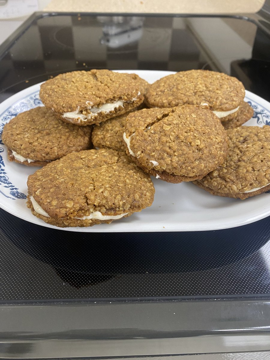 First lab of of our new class baking &amp; pastry, Oatmeal Cream Pies to learn some of our new equipment!!✨