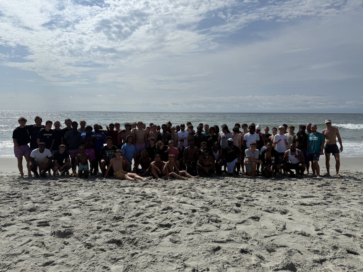 How do you celebrate a Big Week 0 Victory!? Beach Day! So proud of these guys. Excelled on and off the field this week. Love them and blessed to be their coach! Attack The Day!