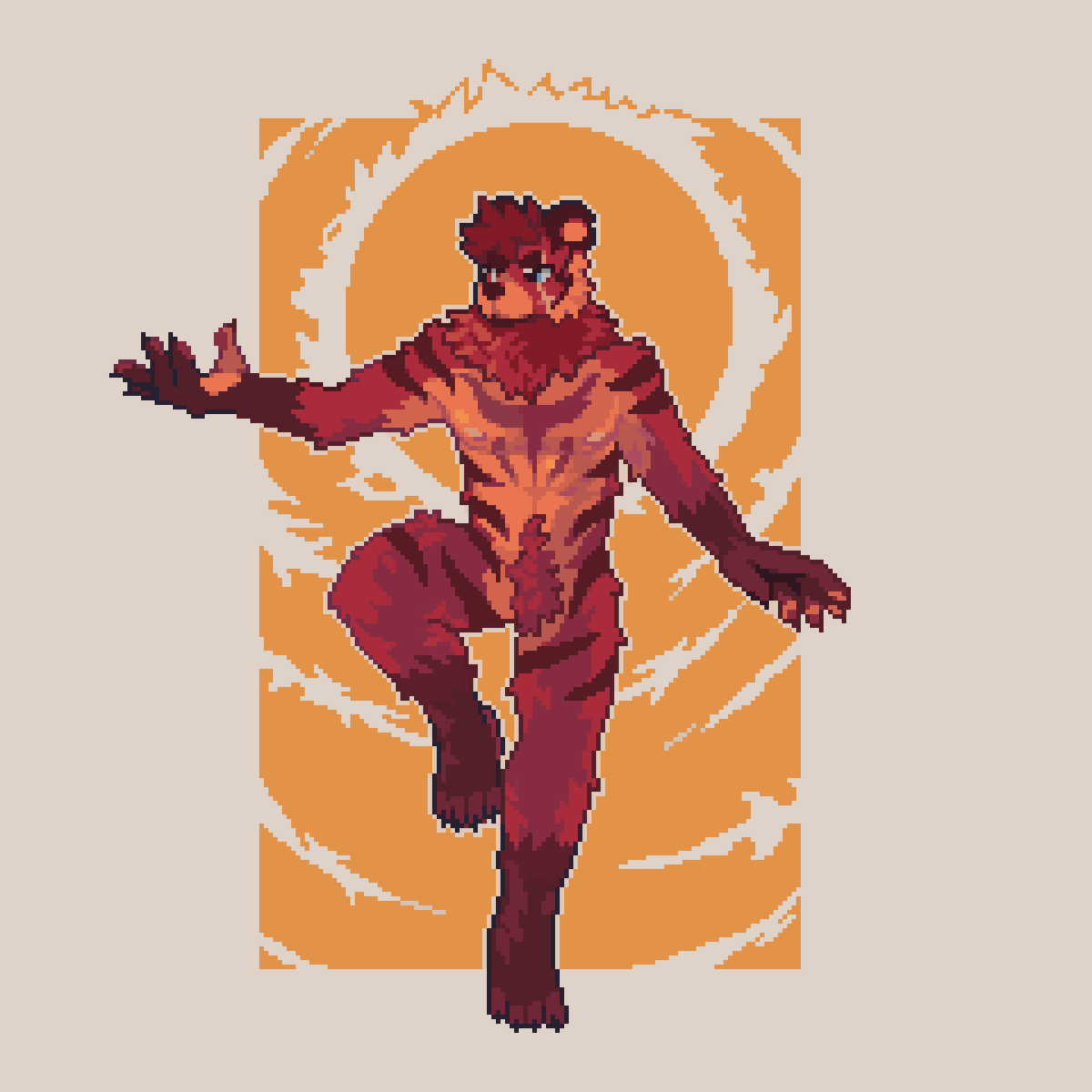 🐯comm🐻, thanks for the support :'3 
#pixelart #ピクセルアート