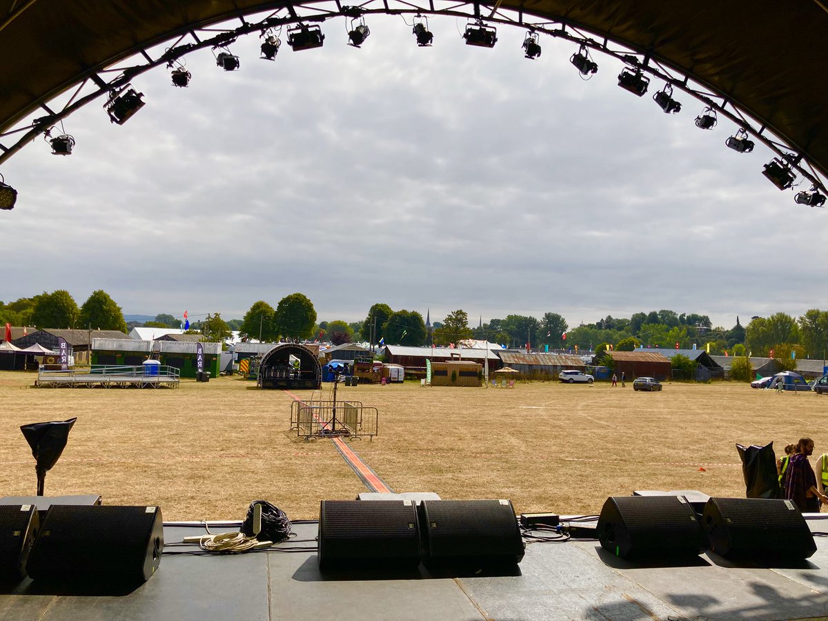 Oysterband1's tweet photo. For those of you not in Shrewsbury: you’ll be able to find our set live-streamed on the festival homepage https://t.co/UPujIB0grA at 9.30pm on Sunday.

The stage is ready and waiting! https://t.co/BxRbZrbGvp