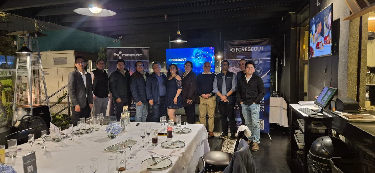 digisoc_mdr's tweet image. ✨ ¡Cerramos con éxito 𝗧𝗼𝘁𝗮𝗹 𝗩𝗶𝘀𝗶𝗯𝗶𝗹𝗶𝗱𝗮𝗱 𝗢𝗧 junto a @Forescout en #Lima!
Agradecemos al equipo de @digisoc_mdr por su compromiso y entrega, así como al equipo de @Forescout.
¡Gracias Perú! 🩵
#DigiSOC #Forescout #OT #IoT #VisibilidadTotal #Perú