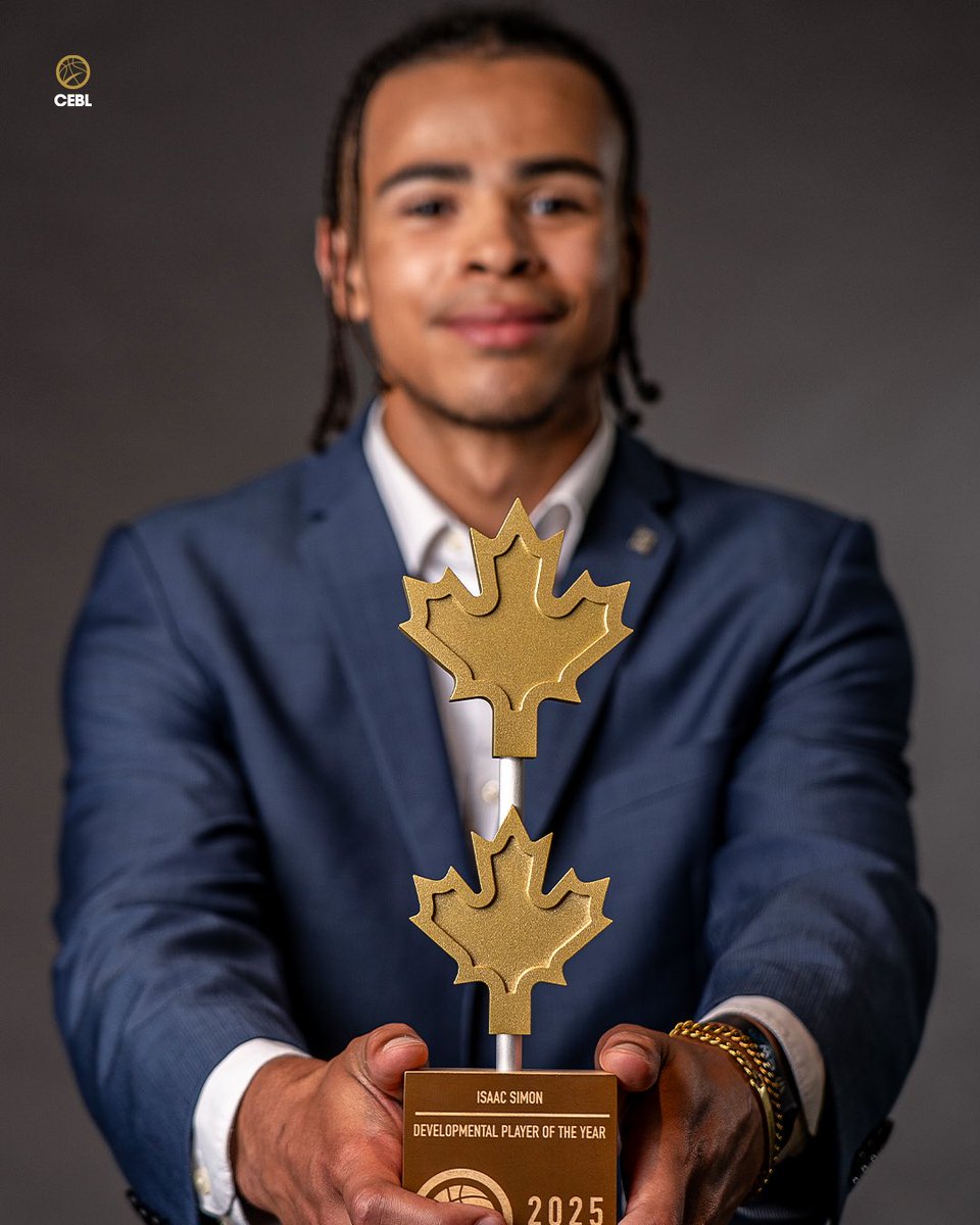 Big year for <a href="/BearsandPandas/">UAlberta Golden Bears & Pandas</a> &amp; <a href="/sskrattlers/">Saskatchewan Rattlers</a> guard Isaac Simon 👏 

Your Developmental Player of the Year 🔥

#PullUp | #CEBLSeasonVII | #CW25