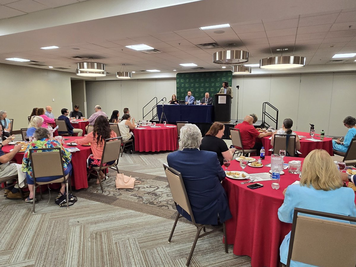 <a href="/CardinalWV/">Cardinal Institute</a>'s certificate-of-need (CON) policy expert, <a href="/jldobrinsky/">Jessica Dobrinsky</a>, Delagate <a href="/EvanWorrell4WV/">Evan Worrell</a>, and Senator <a href="/BrianHeltonWV/">Brian Helton for WV</a> laying some facts down on negative impacts of CON, particularly for rural states like West Virginia. Informative event hosted by <a href="/AFPWV/">AFP WV</a>