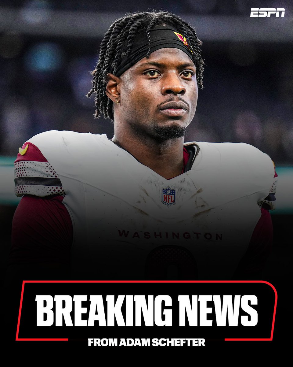 ESPN (@espn) on Twitter photo Breaking: The Commanders are trading RB Brian Robinson to the 49ers in exchange for a 2026 sixth-round pick, sources tell <a href="/AdamSchefter/">Adam Schefter</a>.
Get breaking news alerts from Schefter through the ESPN app: espn.smart.link/66rqoc9mb Breaking: The Commanders are trading RB Brian Robinson to the 49ers in exchange for a 2026 sixth-round pick, sources tell <a href="/AdamSchefter/">Adam Schefter</a>.
Get breaking news alerts from Schefter through the ESPN app: espn.smart.link/66rqoc9mb