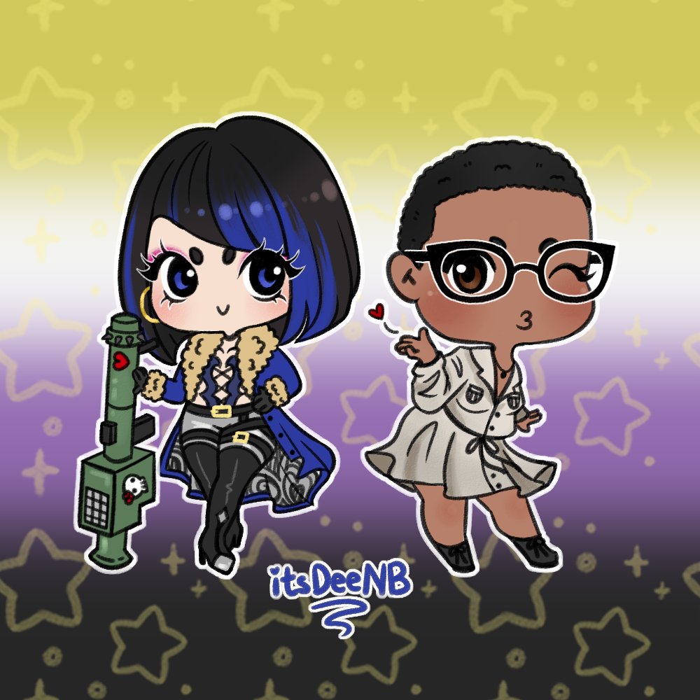 blobmouse🐁 (@blobmousefgc) on Twitter photo Commission for <a href="/ItsDeeNB/">Devyn ✊🏾 🏳️⚧️🇵🇷</a> of them and Anna Williams, thank you!! 💛🤍💜🖤
#TEKKEN8 #AnnaWilliams Commission for <a href="/ItsDeeNB/">Devyn ✊🏾 🏳️⚧️🇵🇷</a> of them and Anna Williams, thank you!! 💛🤍💜🖤
#TEKKEN8 #AnnaWilliams