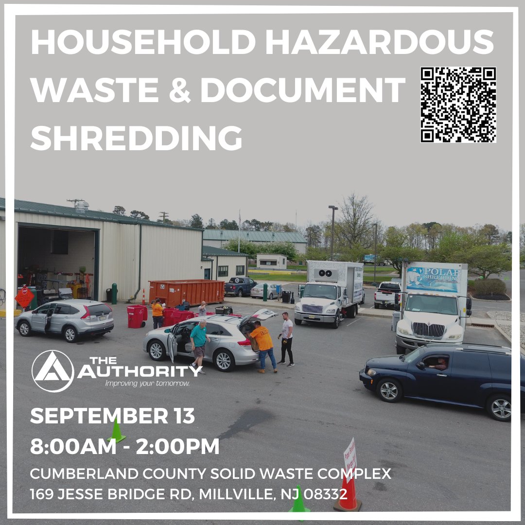 Household Hazardous Waste &amp; Document Shredding Day is quickly approaching! Start gathering your materials, and we will see you on September 13th from 8:00am to 2:00pm!😎