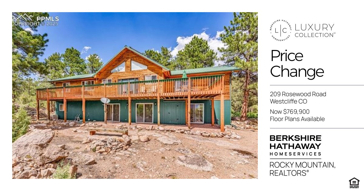 Dropped to $769,900! Now's the time to move and get set up in your new home in Westcliffe. Enjoy the Fall season from this luxury Colorado cabin, with breathtaking views of Sangre de Cristo mountains and tons of space for any hobby, guest, or relaxation.
peakdream.com/homes-for-sale…