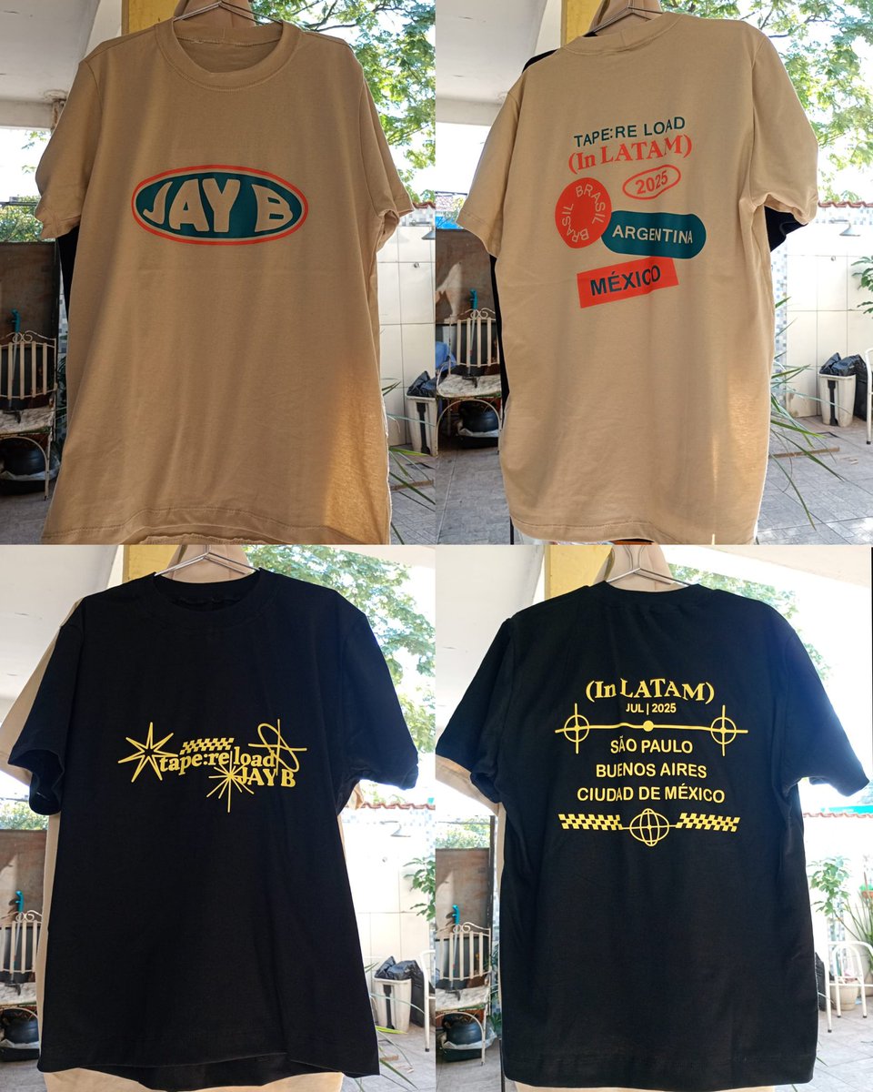 Pra quem não conseguiu garantir a Merch oficial da JAY B TAPE:RE LOAD IN LATAM, temos "réplica"! 

- VALOR: R$ 80,00
- Tamanhos: P, M, G 
- Cores: Bege, Preta 
- Quantidades disponíveis 
- Bege - 2 M, 1 G
- Preta - 3 P, 2 M , 3 G

🚚 Enviamos para todo Brasil/Frete a calcular