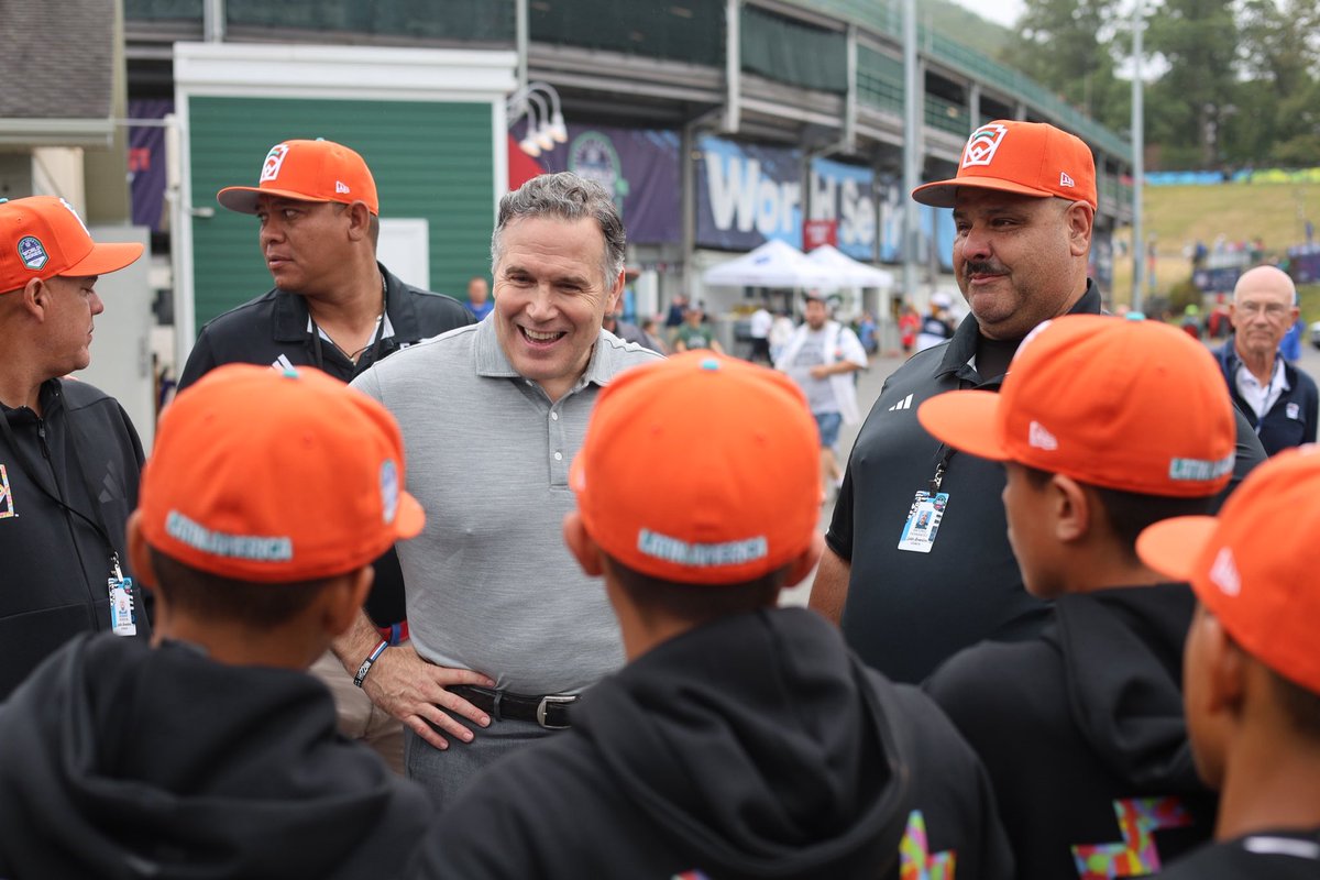 SenMcCormickPA's tweet photo. Stopped by the @LittleLeague World Series this week in Williamsport and met some of the talented young athletes who worked so hard to have the chance to travel here to compete. This tournament is a timeless Pennsylvania tradition, and baseball is a great American pastime that brings people together across generations. The Little League World Series not only celebrates that spirit, but also brings tens of millions of dollars of economic benefit to Central PA.