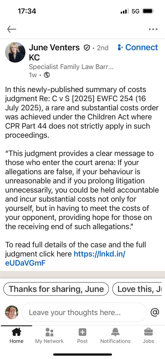 Lies, manipulation and false allegations by the mother leads to substantial costs awarded to father after children re moved from mother for their own protection. Don’t let anyone convince you that the Courts are convinced by ideology - great work by June Venters KC.
