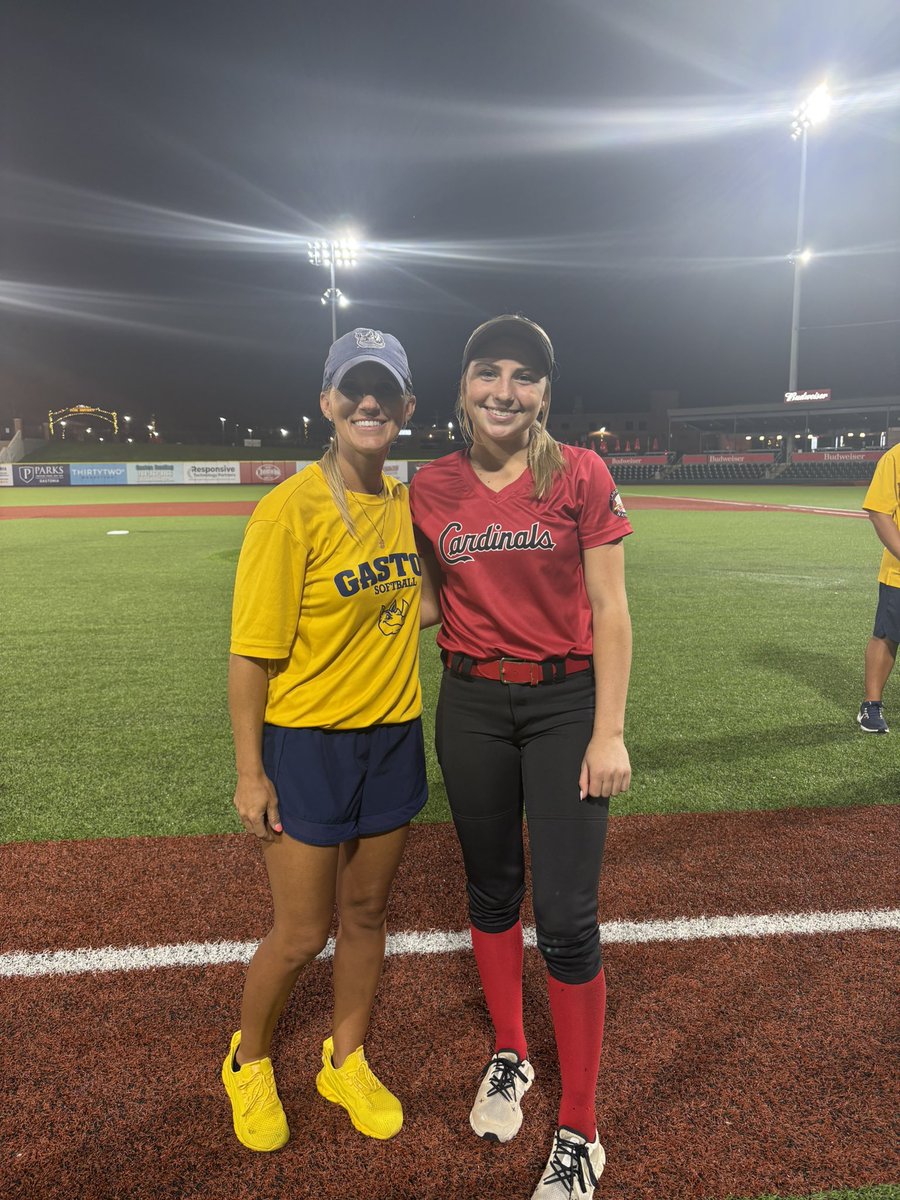 Spent the night at Gaston College softball camp getting better! So grateful for the amazing staff who led a wonderful camp full of great instruction! I was blessed to receive my first offer afterwards! #GoRhinos <a href="/Stewarthr22/">Haley Stewart</a> <a href="/Coach_Stu/">Michael Steuerwald</a> <a href="/cardinals_chand/">Carolina Cardinals Chandler</a>