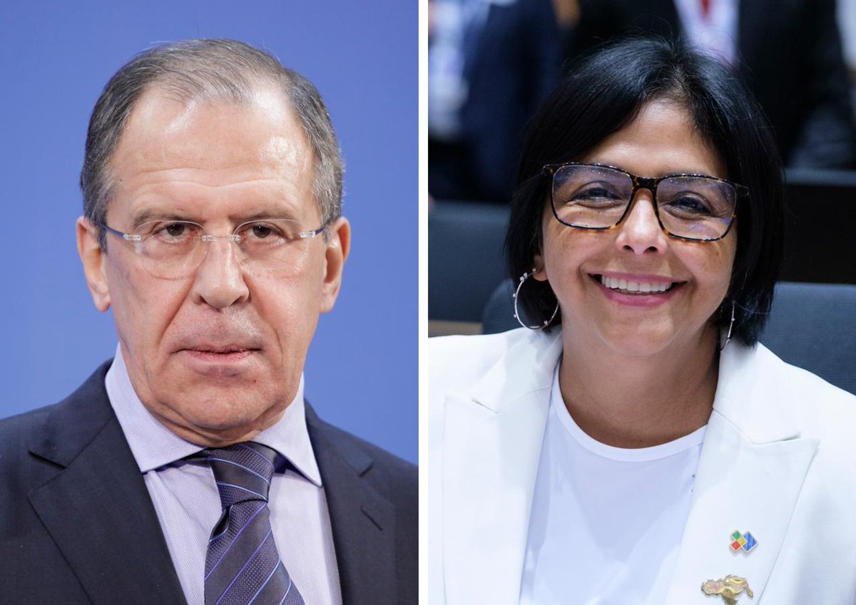 pueblopatriota's tweet photo. 🇷🇺📞🇻🇪 Rusia expresa su apoyo y solidaridad a Venezuela ante creciente presión externa 

El canciller ruso, Serguéi Lavrov, sostuvo una llamada telefónica con Delcy Rodríguez, vicepresidenta ejecutiva de Venezuela. https://t.co/b6HoEsA5vX