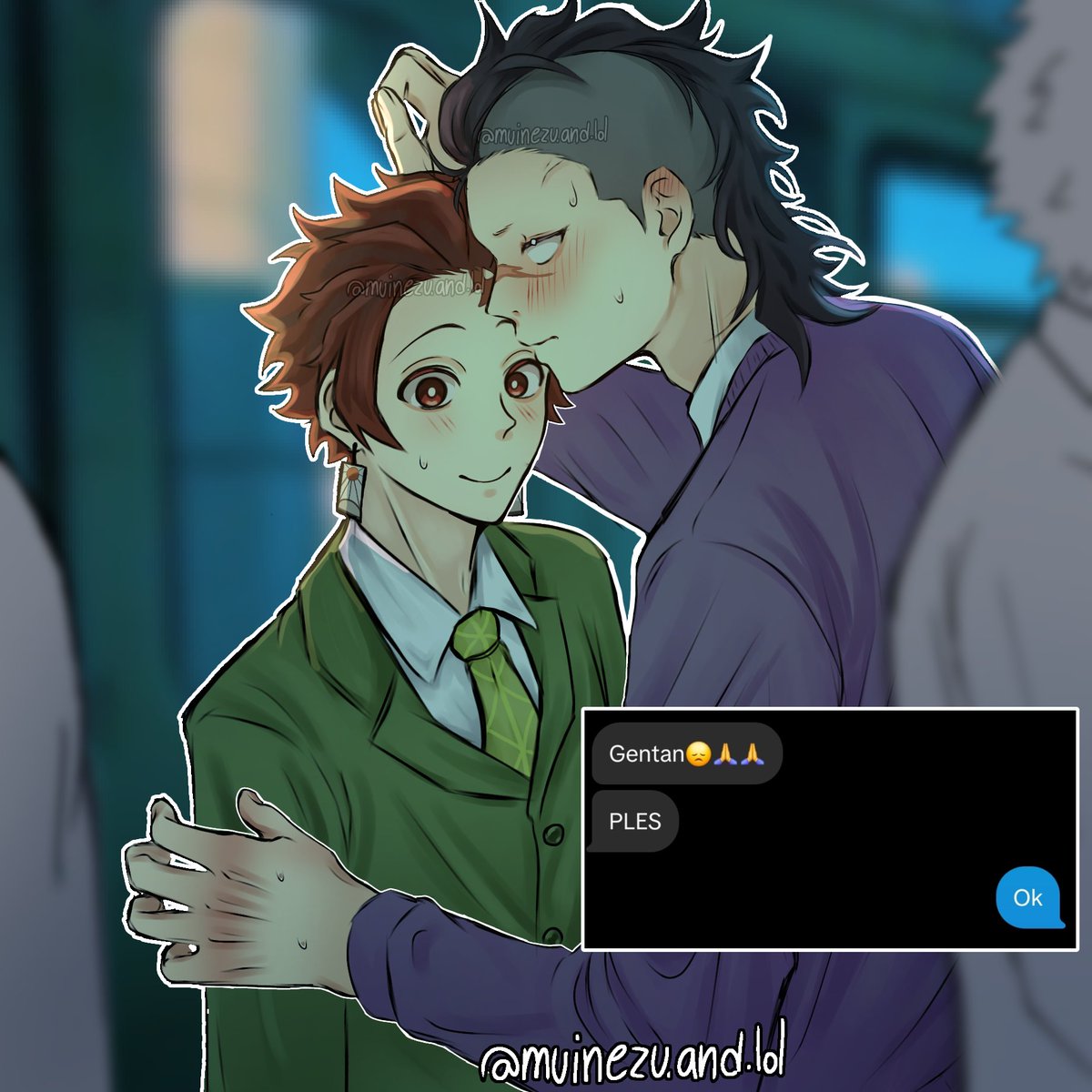 (Requested) #GENTAN #gentan #tangen #genyaxtanjiro #genya #tanjiro #genyashinazugawa #tanjirokamado #kny #DemonSlayer