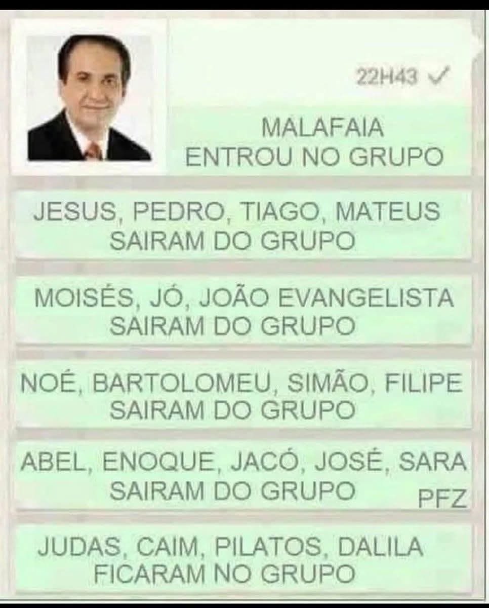 BOLSONARO LADRÃO

MALAFAIA NA CADEIA