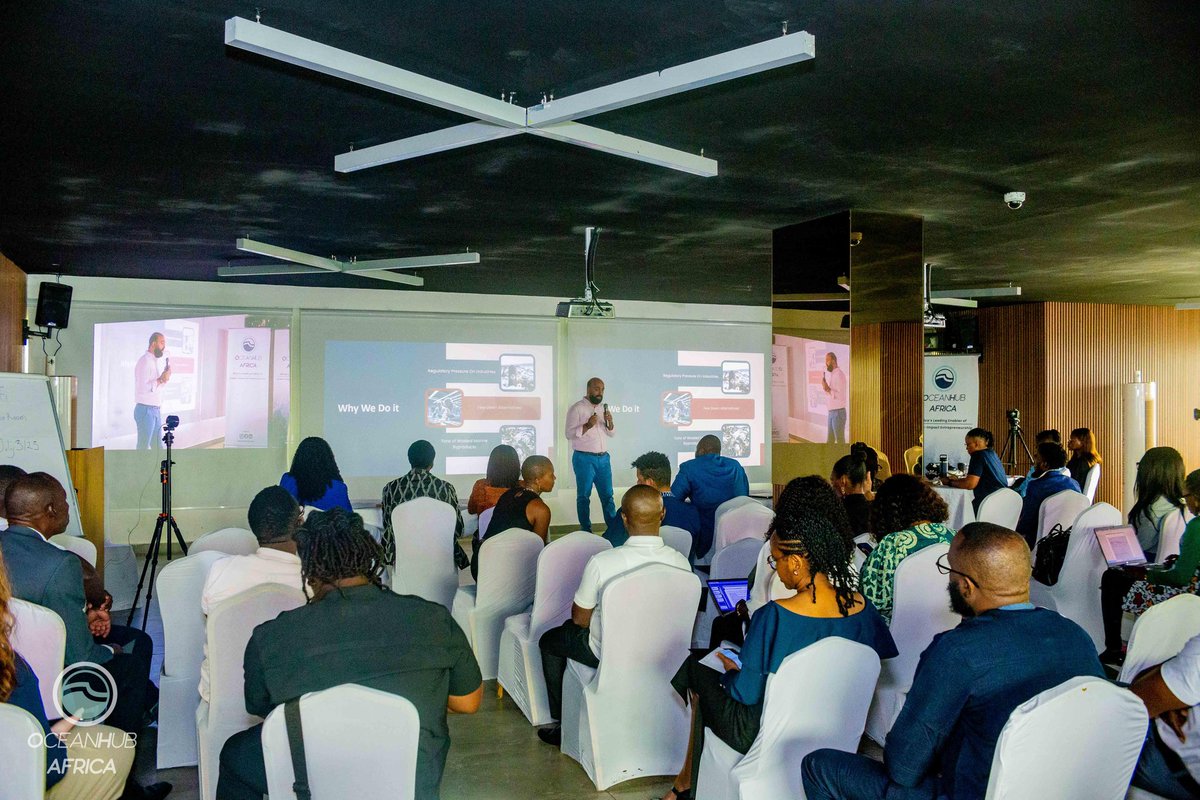 #ThrowbackFriday to the Blue Economy Showcase by OceanHub Africa!

Our Senior Programs Manager, @theestherbabatunde , joined as a panelist in this inspiring gathering that celebrated ocean-impact entrepreneurship and innovation. ✨

The event highlighted how the next generation
